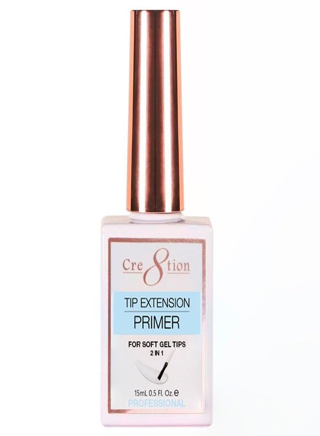 Cre8tion Tip Extension Primer for Soft Gel Tips 0.5oz - Image 1